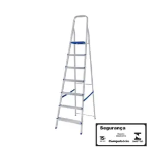 Escada de Alumínio Doméstica 7 Degraus – Mor
